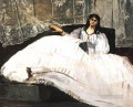 Baudelaires Mistress Reclining Study of Jeanne Duval Realism Impressionism Edouard Manet